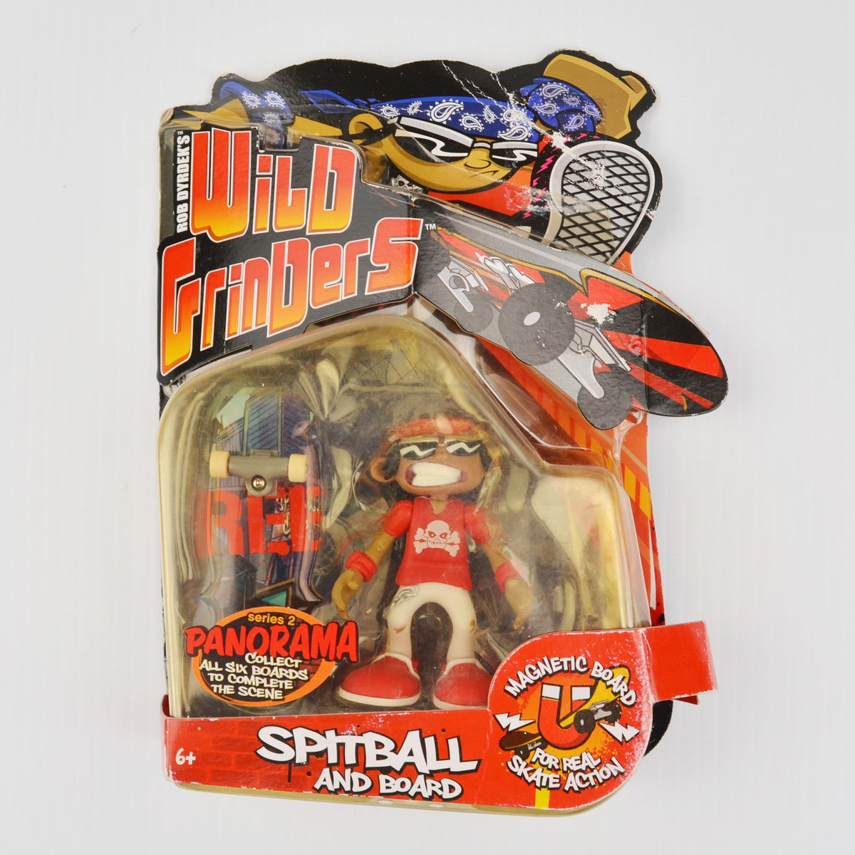 Rob Dyrdek's Wild Grinders Action Figure Spitball w/ Skate Board