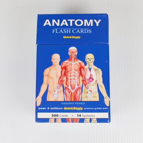 Anatomy (Quickstudy) - Flash Cards, by BarCharts - 300 Cards, 14 Systems