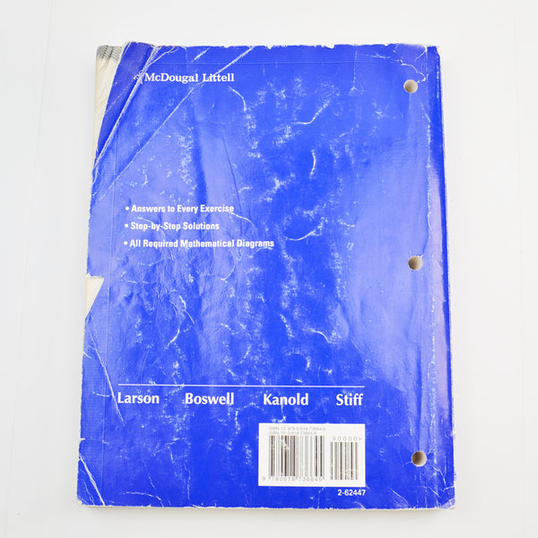 McDougal Littell Geometry Worked Out Solution Key by Larson, Boswell, Kanold, Stiff