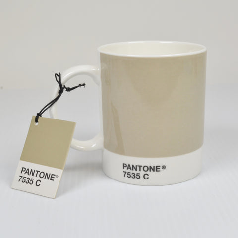 Pantone Coffee Mug - 7535 C - Putty Gray - Platinum - Moon Rock - NEW