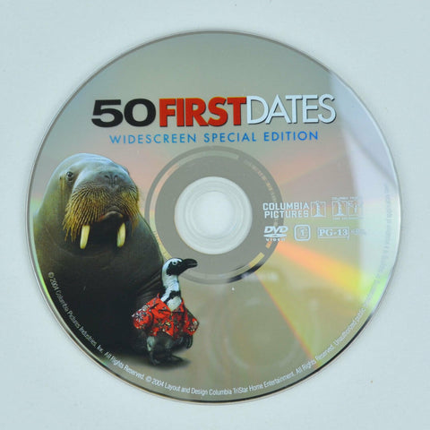 50 First Dates (DVD, 2004, Widescreen) Drew Barrymore, Adam Sandler - DISC ONLY