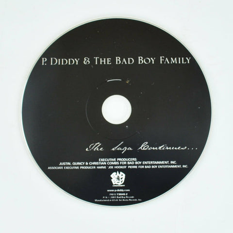 The Saga Continues [PA] by Sean Combs/P. Diddy & the Bad Boy Family CD DISC ONLY