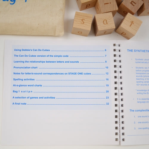 Debbie Hepplewhites Synthetic Phonetic Wooden Reading Blocks Stage 1 Candocubes