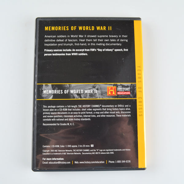 Multimedia Classroom American History Series Volume 1 DVD - World War II