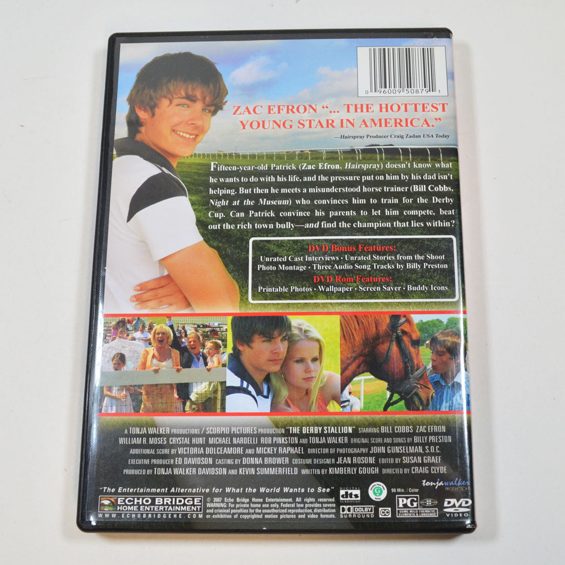 The Derby Stallion (DVD, 2007) Zach Efron, Bill Cobbs, Crystal