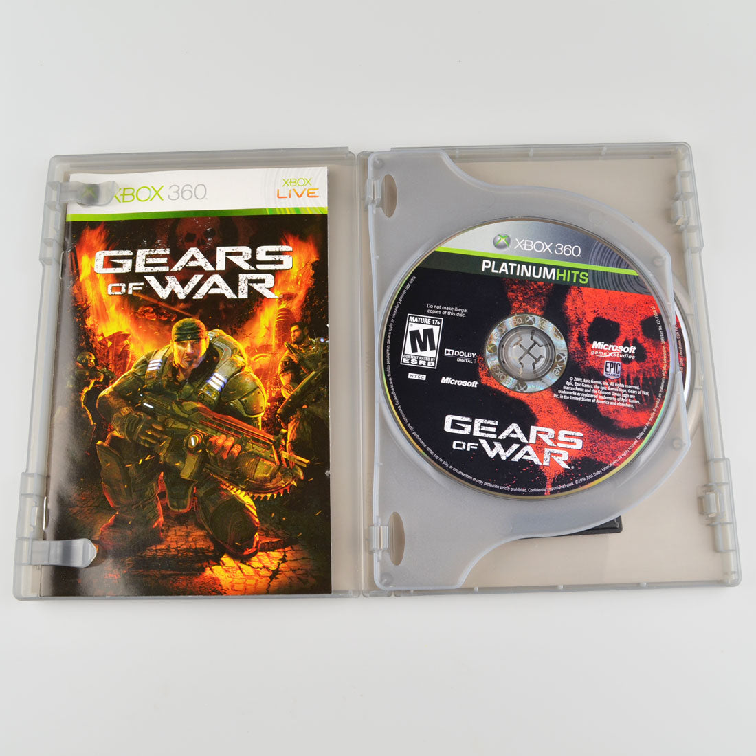Gears Of War (Platinum Hits) (Bonus- GoW 2) Xbox 360 (Brand New Factory  Sealed U 882224743068