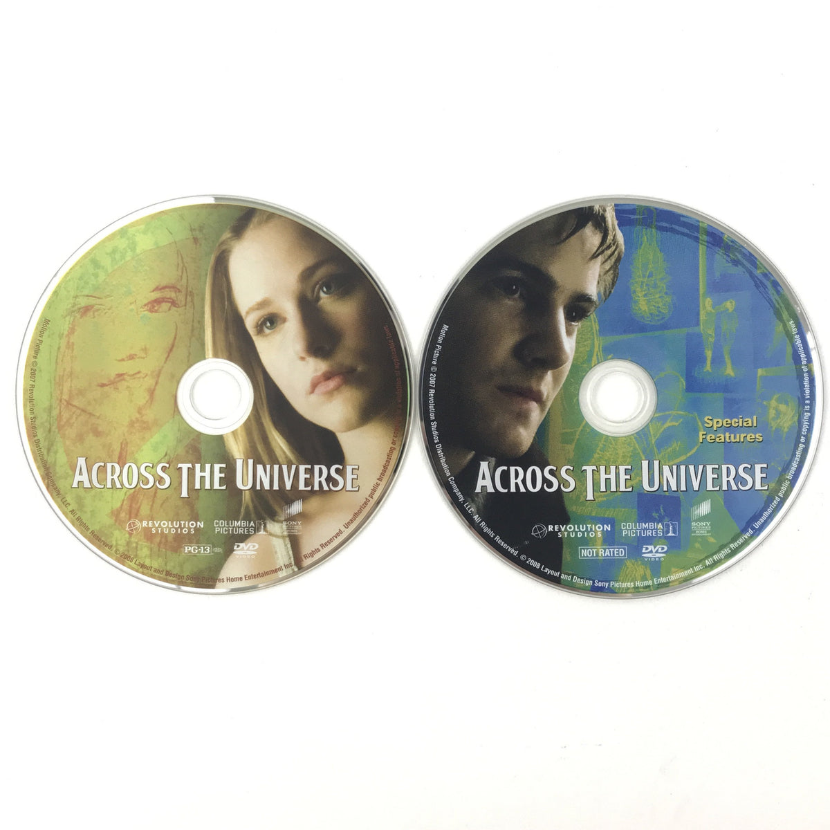 Across The Universe (2-DVD Set, Widescreen) Evan Rachel Wood, Jim Stur –  Rusty Gold Resale, image size:1200x1200