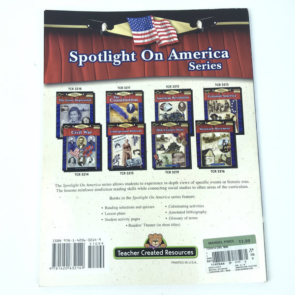 Spotlight On America: Civil War - Teacher Created Resource - TCR3214 - Grades 4-8