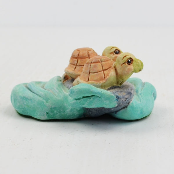 Dreamsicles Turtle Pair Figurine from 1998 Cast Art Noah’s Ark Set 10557