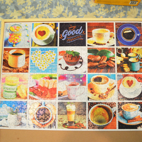 RoseArt Kodak Love Coffee Puzzle 550 Piece Premium Jigsaw Puzzle - 100% Complete