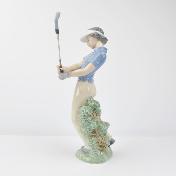 Vintage Lladro NAO Porcelain "Fore!" Golfer Figurine Golf Swing 451 Spain 1985