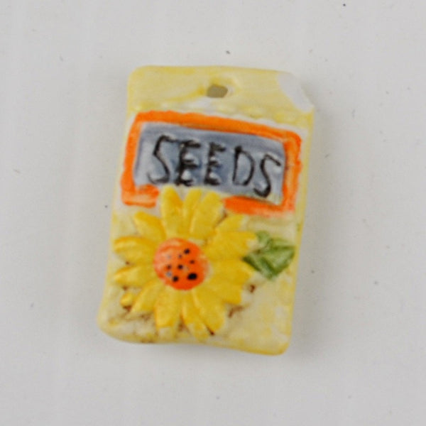 National Home Gardening Club Porcelain Trinket Box Sunflower Basket Seed Trowel