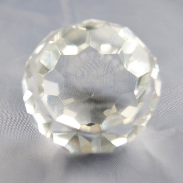 Tiffany & Co Faceted Crystal Ball Paperweight Spectrum by Stratton Art Glass 2.5