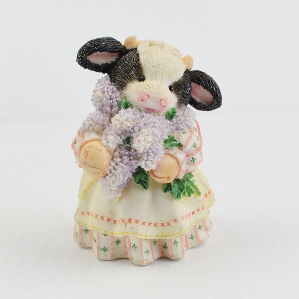 Mary’s Moo Moos “The Coming of Spring Brings Utter Joy” 1994 Enesco Cow Figurine