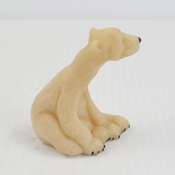 Quarry Critters Polar Bear Paulie - Sitting Figurine 2000, Second Nature Design