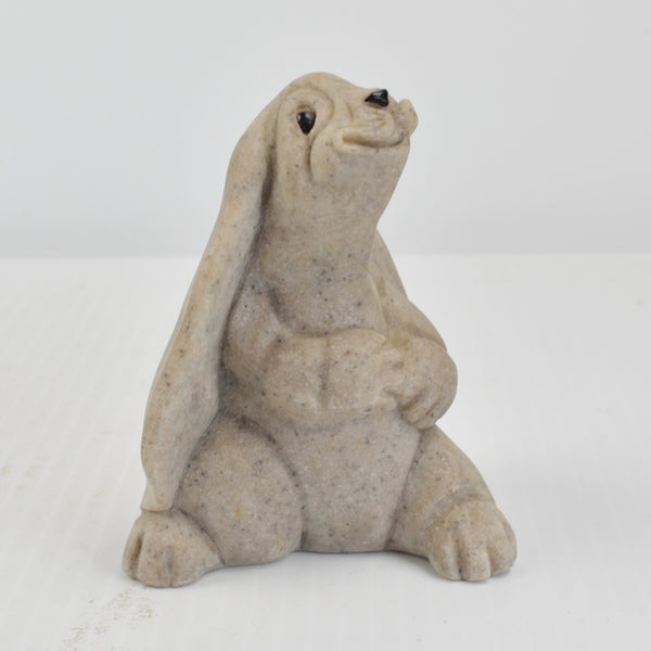 Quarry Critters Reggie - Sitting Rabbit Bunny Figurine 2001 Second Nature Design