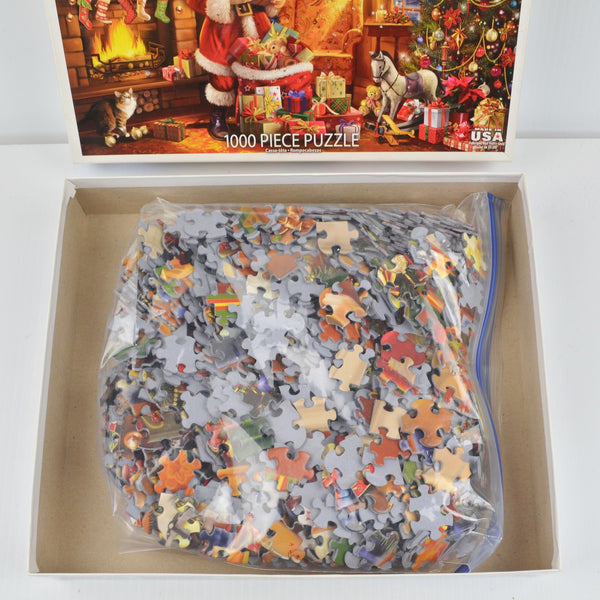 White Mountain Christmas Puzzle - Santa's Big Night - 1000 Piece Jigsaw Puzzle