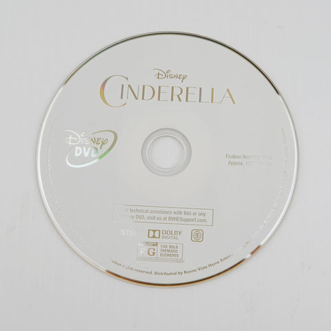 Disney Cinderella (DVD, 2015, Widescreen) Lily James, Richard Madden - DISC ONLY