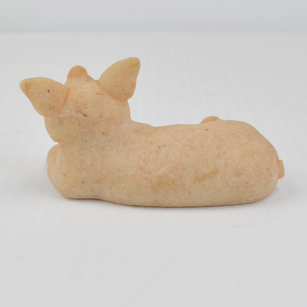 Second Nature Design Quarry Critters Patch Pig - Laying Down Pig Figurine 2000