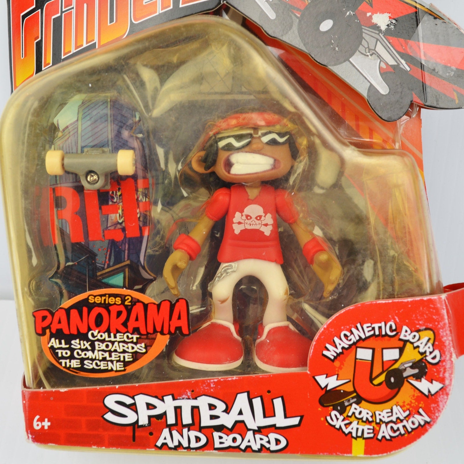 Rob Dyrdek's Wild Grinders Action Figure Spitball w/ Skate Board