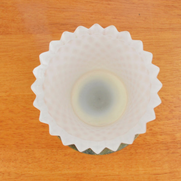 Frosted Glass Candle Holder Diamond Hobnail Votive Tealight Peg Sconce Honeycomb