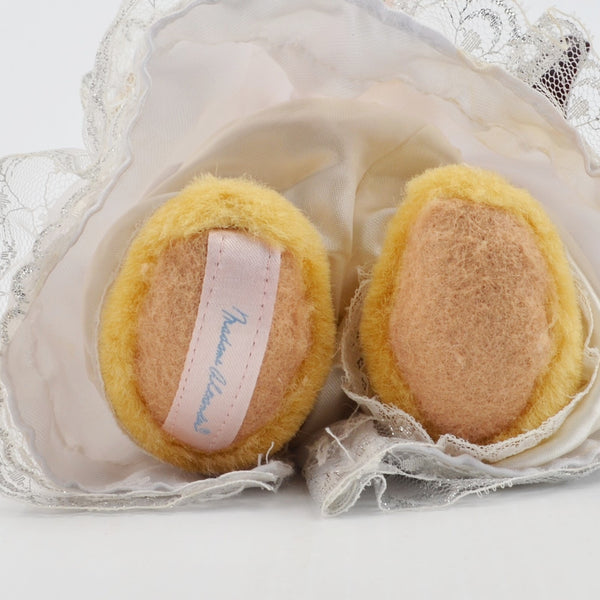 Madame Alexander Santa Bear Christmas, Bear in Satin Dress - 8" Jointed Lot of 2