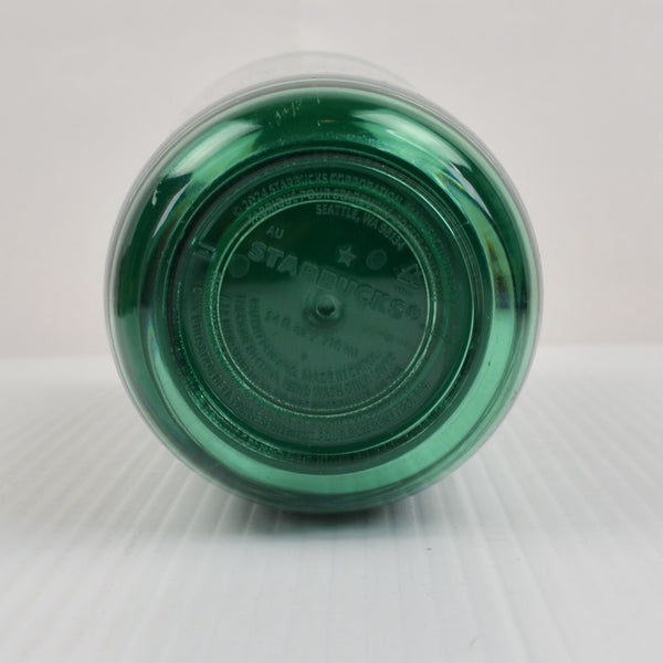 Starbucks Green Venti Tumbler Cup Double Wall 24 Oz With Straw And Lid
