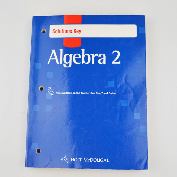 Holt McDougal Algebra 2 Solutions Key - Worked Out Solutions (1152)