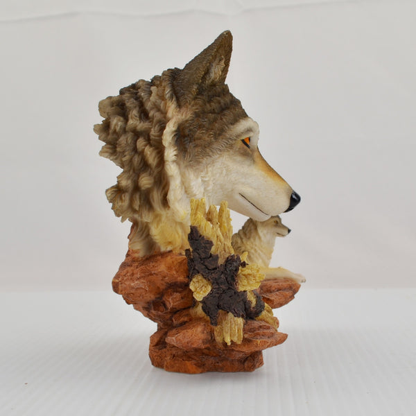 Hamilton Wolf Sculpture Figurine Time of Reflection Soul of Nature Collection 99