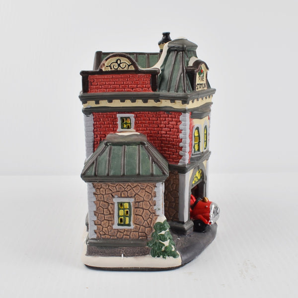 Holiday Time Village Christmas Fire Station House - New LED Light Cord