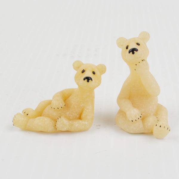 Second Nature Design Quarry Critters Miniature Polar Bear Figurines - Lot of 2