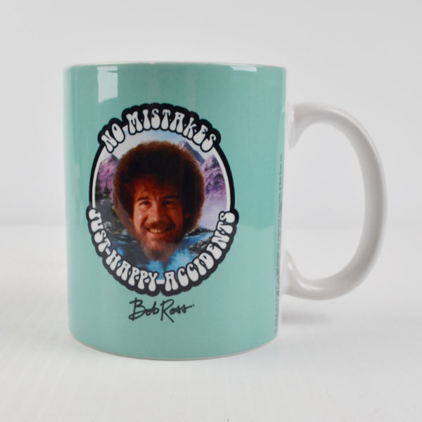 Bob Ross No Mistakes Just Happy Accidents Coffee Mug - Bob Ross Face