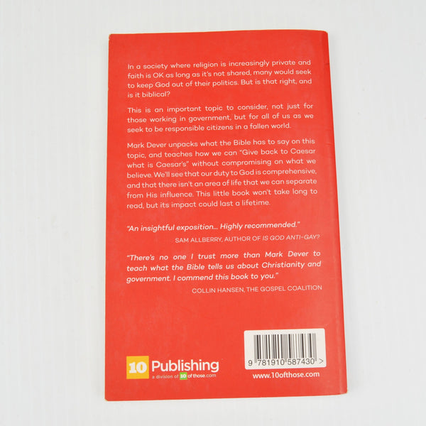 God and Politics by Mark Dever - Jesus Vision for Society, State, Government