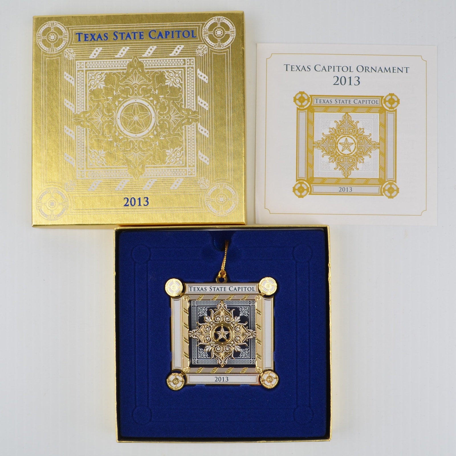 2013 Texas State Capitol Ornament - Booklet - Capitol Chamber Skylights - NEW