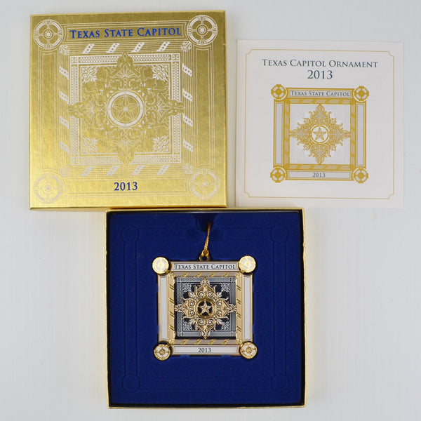 2013 Texas State Capitol Ornament - Booklet - Capitol Chamber Skylights - NEW