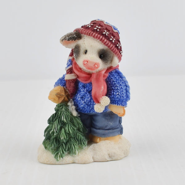 Mary’s Moo Moos Mary Mary Had A Farm “A Bright Future For Moo” 1997 Enesco Resin