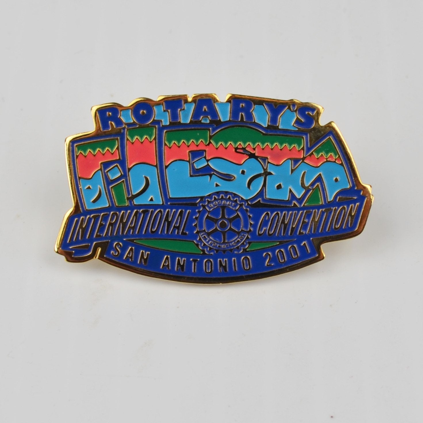 Rotary Club Fiesta International Convention Lapel Pin - San Antonio Texas 2001