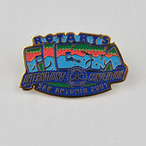 Rotary Club Fiesta International Convention Lapel Pin - San Antonio Texas 2001