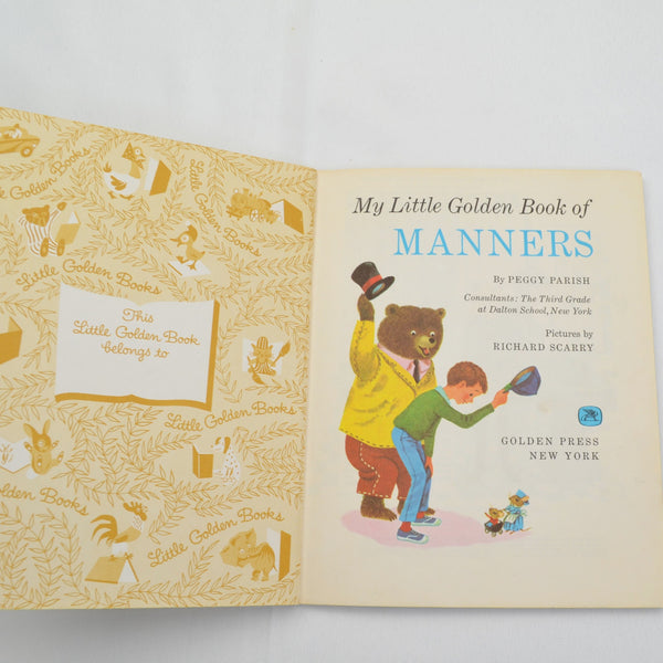 My Little Golden Book of Manners by Peggy Parish, Richard Scarry - 1962