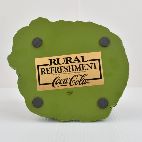 2001 Franklin Mint Coca-Cola "Rural Refreshment" Barn Sculpture - Silo, Tractor