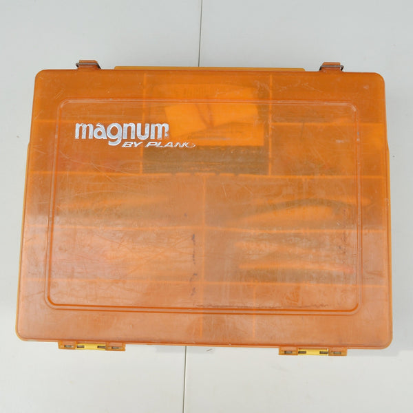 2 Sided Plano Magnum Fishing Lure Storage Box With Lures + Single Sided Lure Box