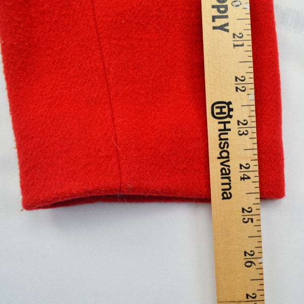 J. Crew Women’s Red Peacoat Wool Blend Size 16 Double Breasted Stadium Coat