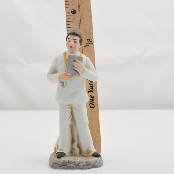 Vintage Ayerst Doctor White Coat Figurine - Medical Chart, Pharmacist 5"
