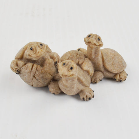 Quarry Critters Baby Turtles Hatching Figurine "Tres Amigos" 2000 Second Nature
