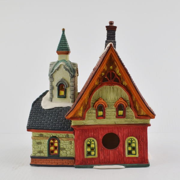 Santa's Workbench Collection Victorian Whispering Pines Tavern - New LED Light