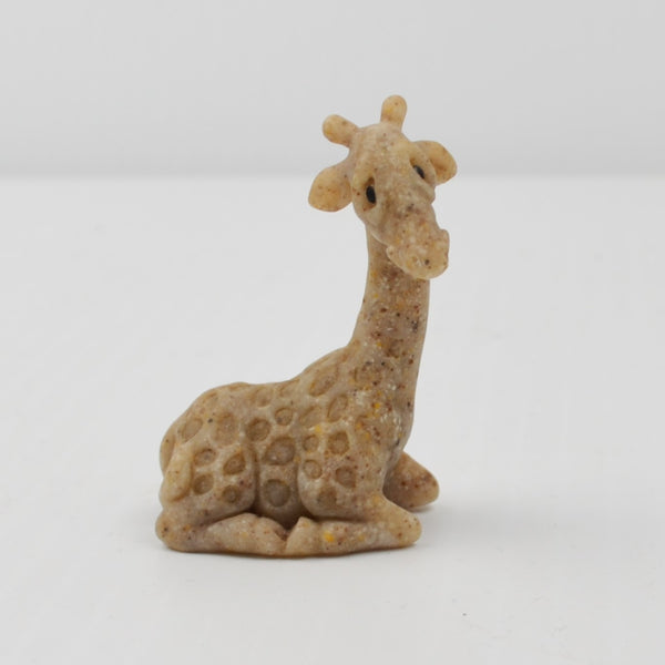Second Nature Design Quarry Critters Mini Giraffe, Lion, Zebra Figurines - RARE