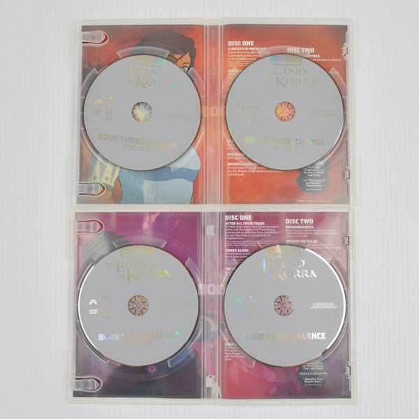 2012 The Legend of Korra DVD Complete Series Book 1, 2, 3, 4 - MINT DISCS
