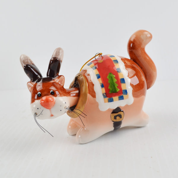 Dillard's Trimmings Cat Bobble Head Christmas Ornaments - Set of 3