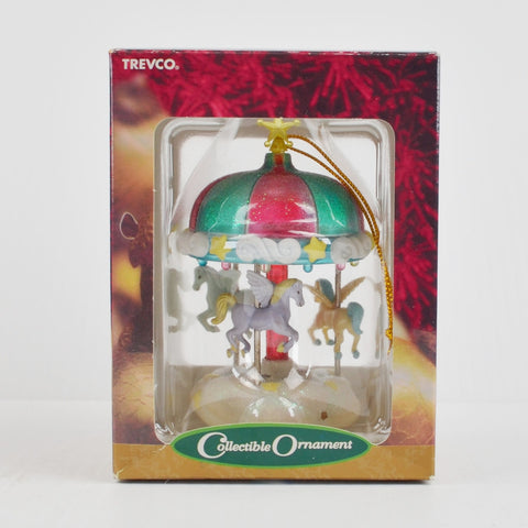 Vintage Pegasus Carousel Christmas Ornament - Horse Carousel Christmas 1996