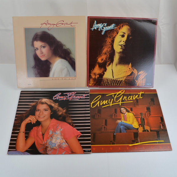 Amy Grant Vinyl LP Lot Myrrh Self Titled 1977, Never Alone 1980, Age to Age 1982